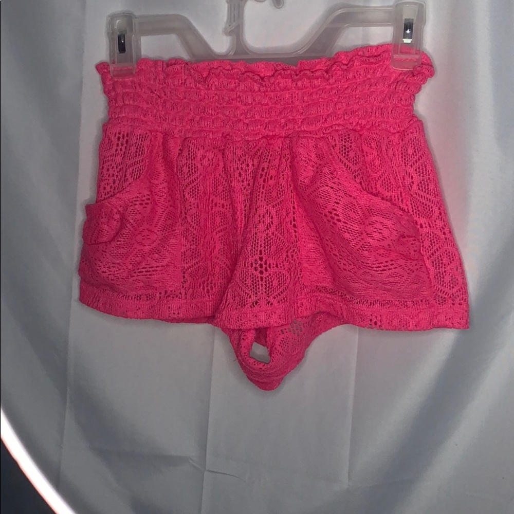 Hot pink Cover up shorts